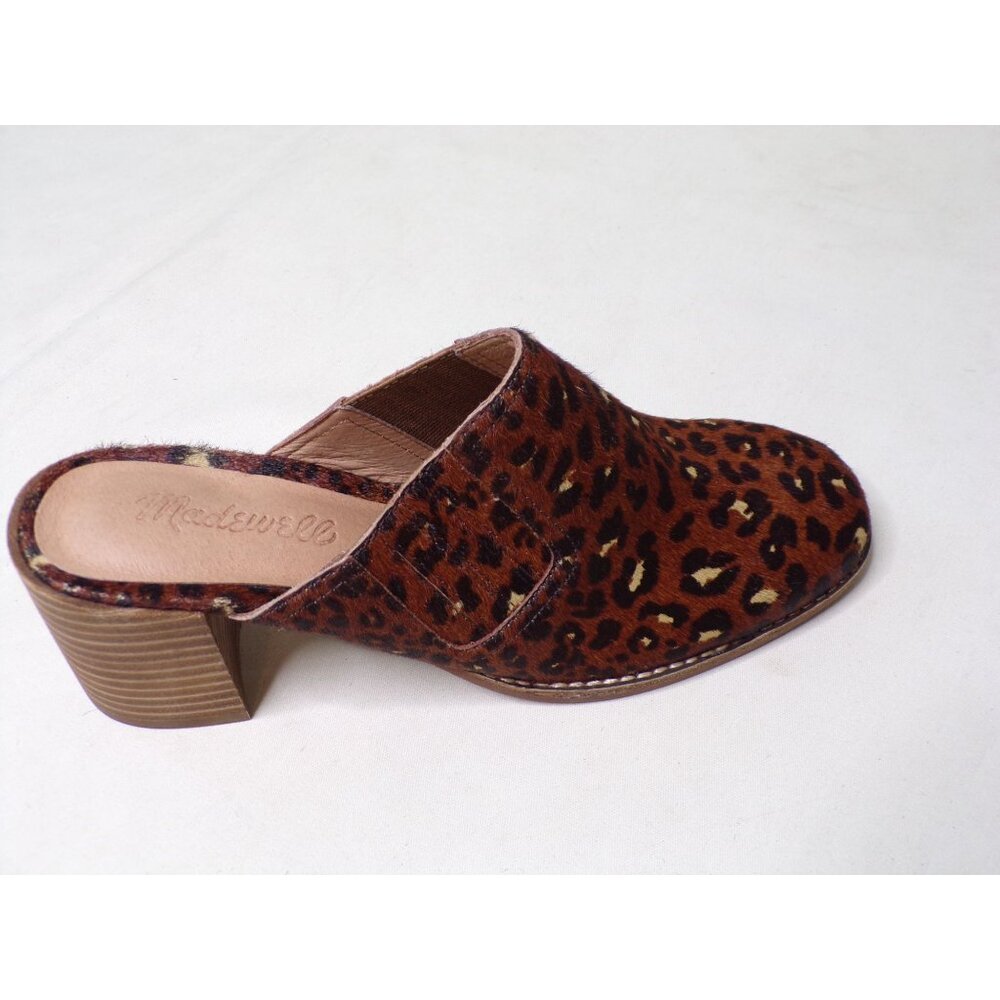 🆕MADEWELL Carey Mule Slide Shoes Calf Hair Leopard 9.5 - Picture 11 of 12
